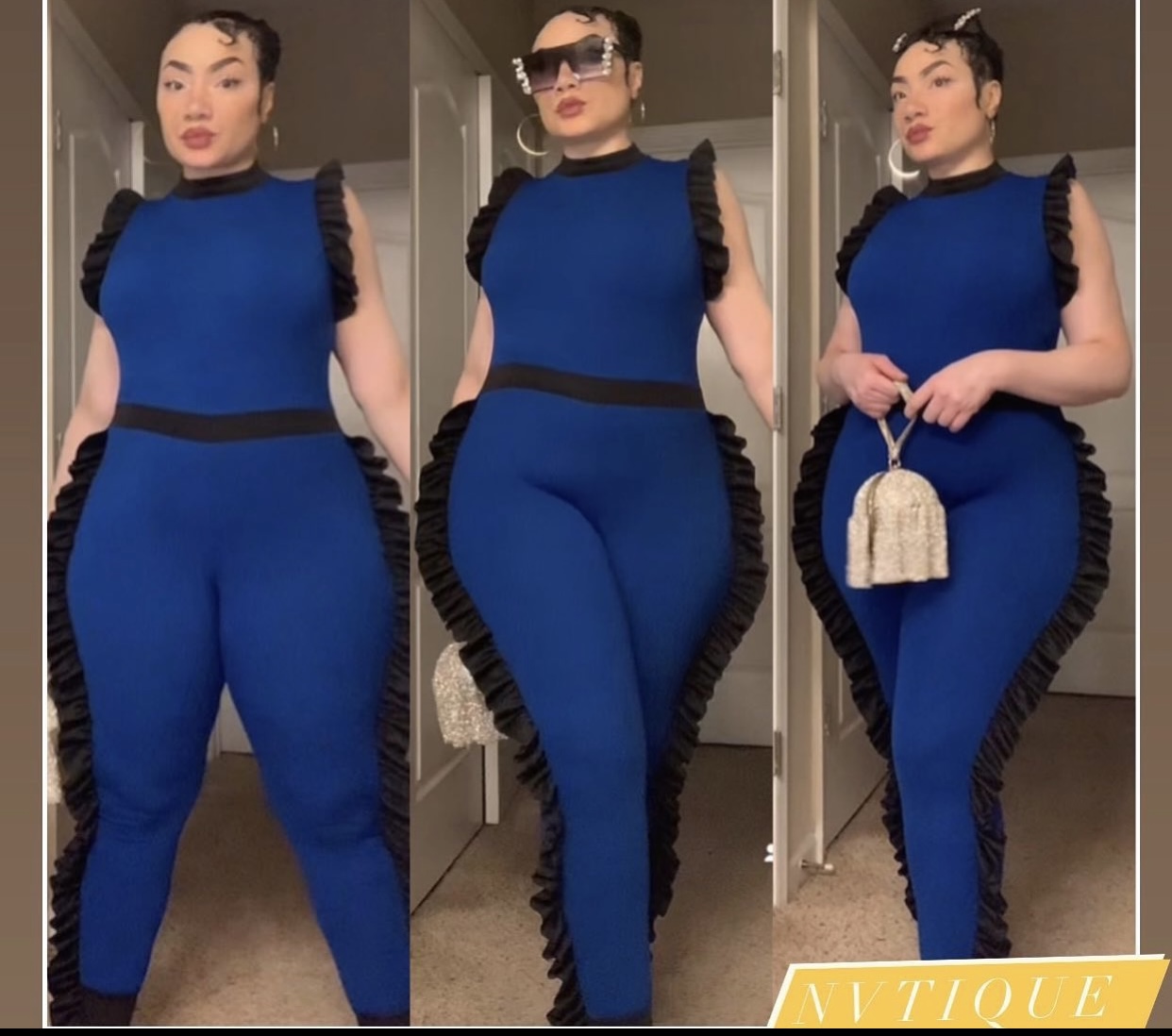 Blueberry Jumpsuit (Plus Size Only) –